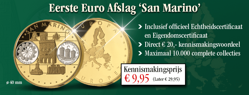 Eerste Euro Afslagen Collectie reserveren